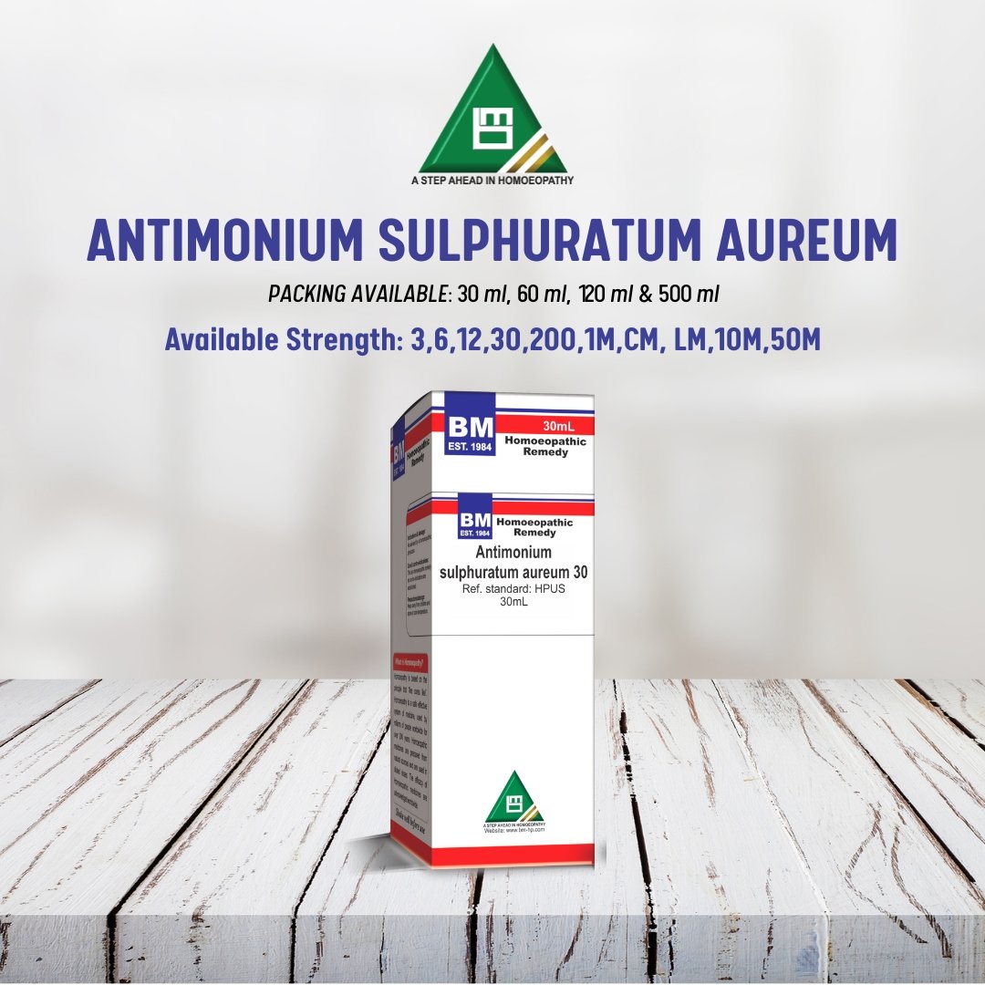 ANTIMONIUM SULPHURATUM AUREUM