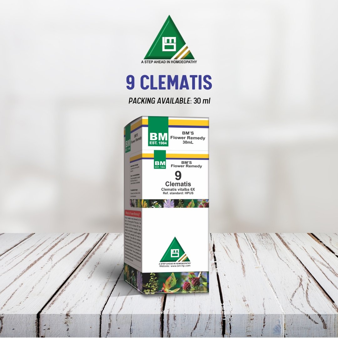 BM's Flower remedy-9 (Clematis)